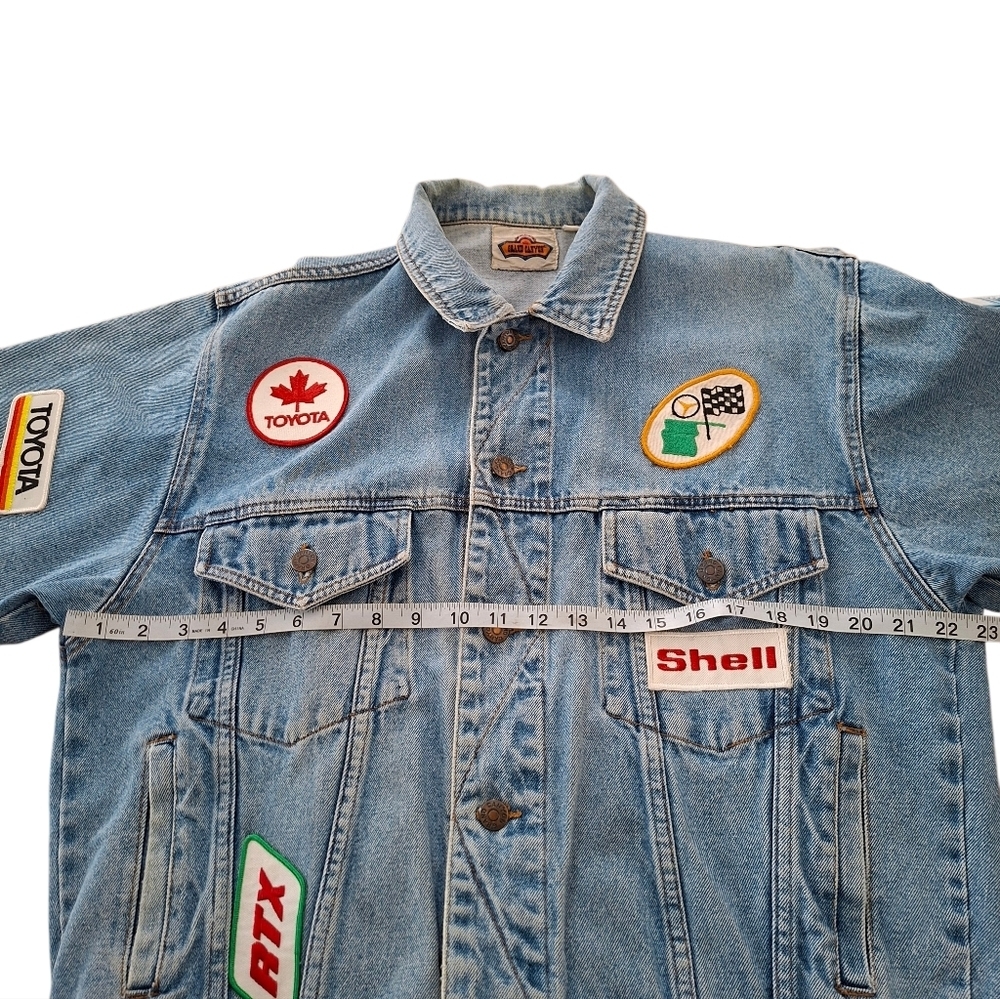 Vintage Grand Canyon Coat Embroidered patches car patterns jeans jacket - Picture 8 of 12